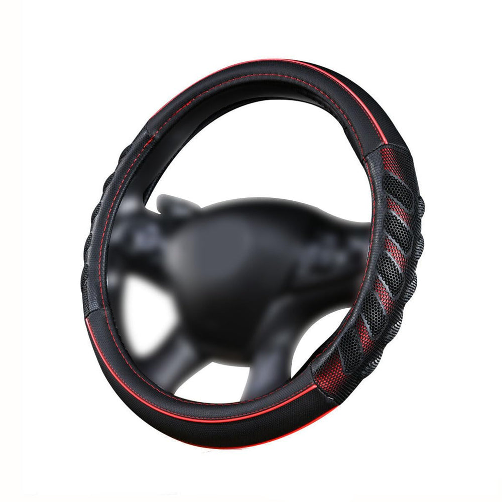 Flying Banner steering cover universal fit 15-inch improves grip and comfort.
