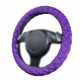 Flying Banner massage velvet steering wheel cover on a 15-inch wheel for enhanced comfort.