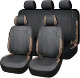 Flying Banner synthetic leather front seat covers protect and refresh the driver area.