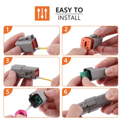 Flytuo Crimping Tool for DT 14-18 AWG terminals with precise, easy crimps