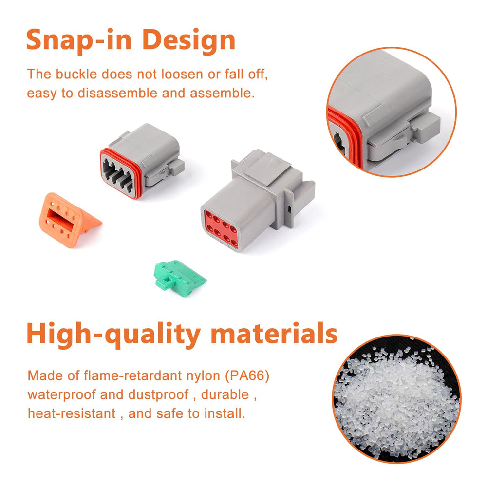 Flytuo Deutsch 4-pin DT set designed for high-integrity connections in harsh environments