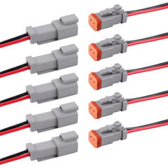 Flytuo Deutsch DT 2-pin grey packaging for quick, tool-free installation.