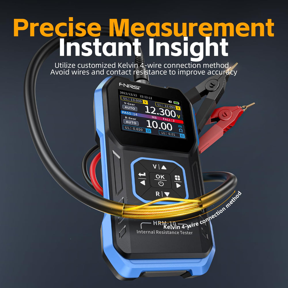 FNIRSI HRM-10 compact handheld meter with LED display for on-the-go checks