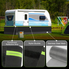 Fnylotusr RV skirting stainless-steel patches for durability