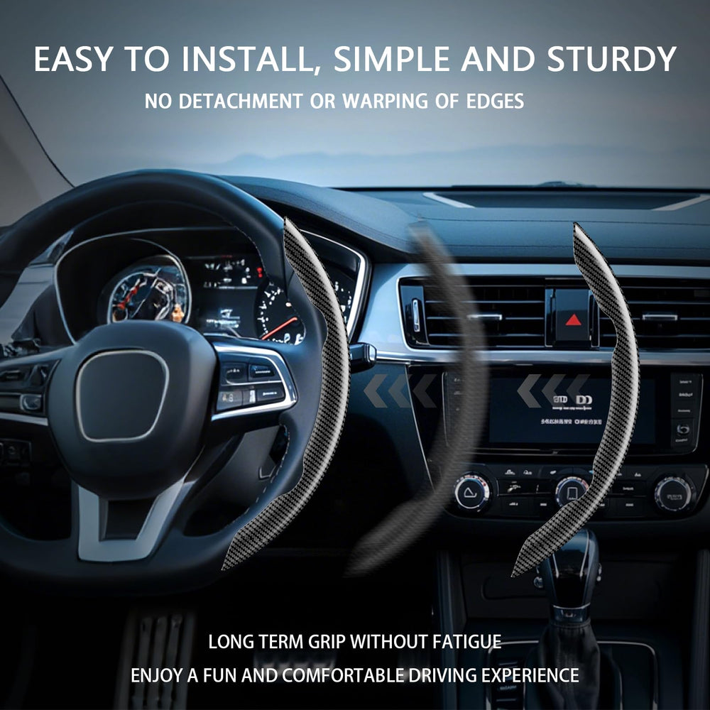 FOAN blue cover protects the steering wheel from scratches and stains.