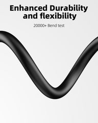 Copper alloy cable provides durability and reliable conductivity during daily use.