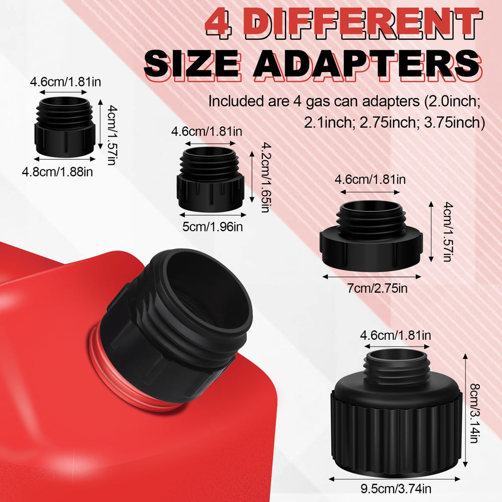 FODAHRWS pump shows four adapters for universal fitment on various tanks.