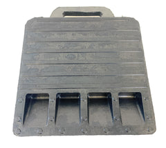 Foghorn Construction 5 pound chock offers robust support for pallet trucks.
