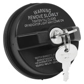 Fokes locking gas cap 10504 front view showing secure threaded design for compatible trucks