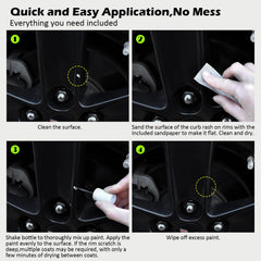 FOLLOWIN quick-dry formula enables fast layering on wheel rims.