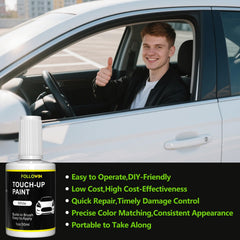 Followin precise color‑matched white paint maintains vehicle look after repairs