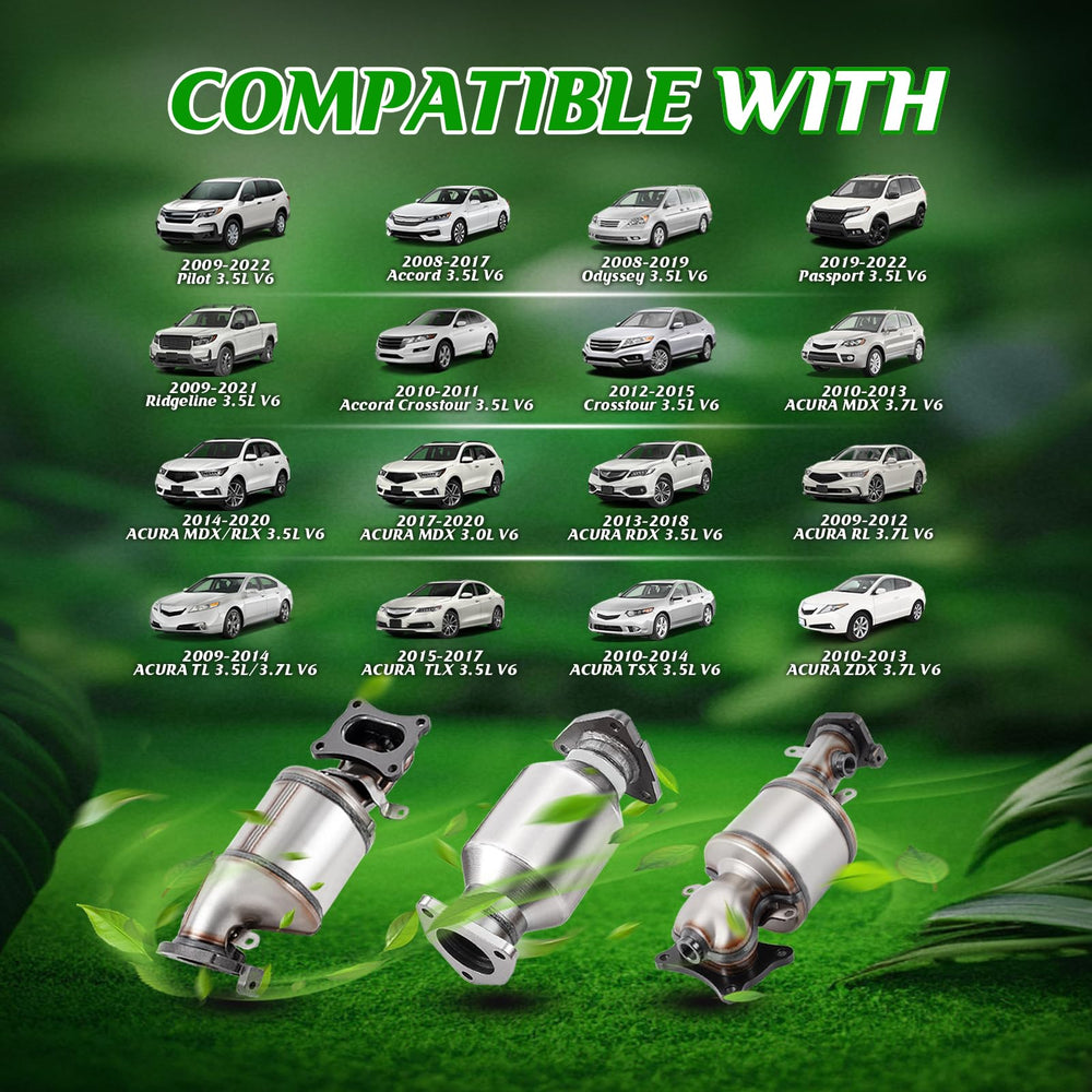 FOMIUZY catalytic converter kit undercarriage shot reveals corrosion-resistant steel