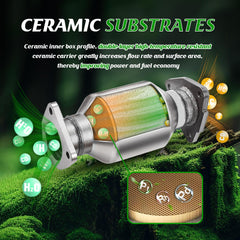 FOMIUZY catalytic converter kit side view emphasizes robust build for Honda Odyssey
