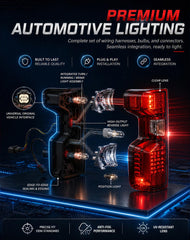 FOMIUZY halogen tail lights assembly reverse light aids safety for Silverado.