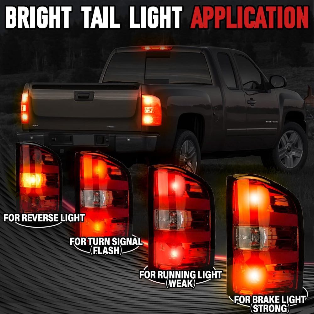 FOMIUZY taillight on GMC Sierra 3500Duall highlights durable housing