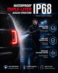 FOMIUZY tail light with brake/turn signals for 2019-2020 Yukon enhances safety.