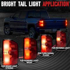FOMIUZY rear left taillight for Chevy Silverado 2500HD enhances rear signaling in rain