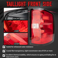 FOMIUZY rear left taillight for GMC Sierra 3500HD aids reversing safety