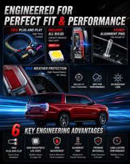 FOMIUZY rear taillight for Yukon XL improves reversing visibility.