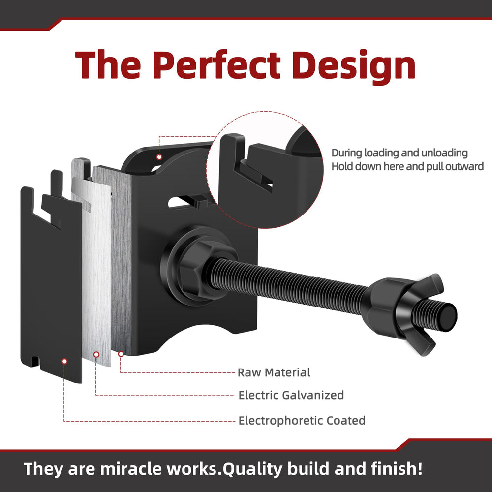 Foozet Powder-Coated Spare Tire Mount resists rust in demanding environments