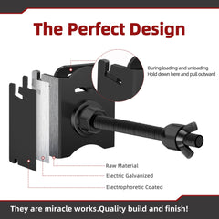 Foozet Powder-Coated Spare Tire Mount resists rust in demanding environments