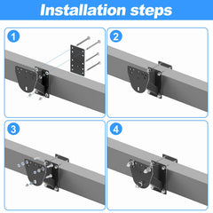 Foozet spare tire mounting kit includes simple wrench for quick installation.