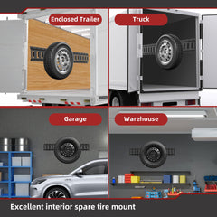 Foozet Spare Wheel Carrier for Enclosed Trailers highlights sturdy steel construction