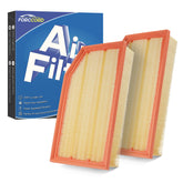 Forccord engine air filter in Jeep Wrangler front view improves intake cleanliness