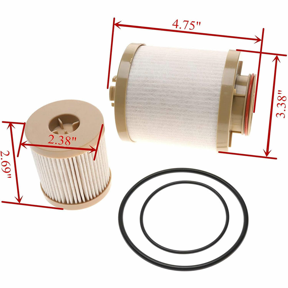 Ford FD-4616 oil-fuel filter side view shows compact OEM design.