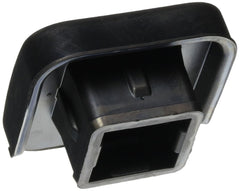 Ford trailer hitch cap closeup shows durable construction and precise fit.