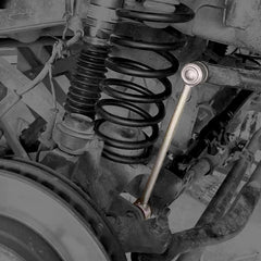 FORDECO JK/JL sway-bar-link image shows 257mm length for proper geometry