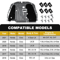 FOREBEN 90674-TY2-A01 pins included to secure the splash guard