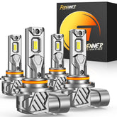 FORENNER 9005-9006 bulbs pack ready for plug-and-play installation in a four-pack.
