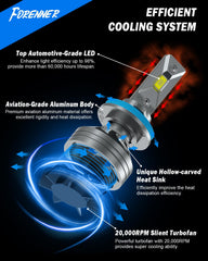 FORENNER aviation-grade aluminum body with heat sink for durable performance