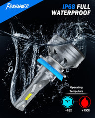 FORENNER 20,000 RPM turbo cooling fan maintains brightness and stability