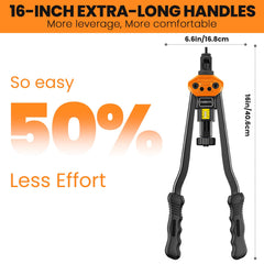 FOREVTL ergonomic handle provides strong leverage with less effort.