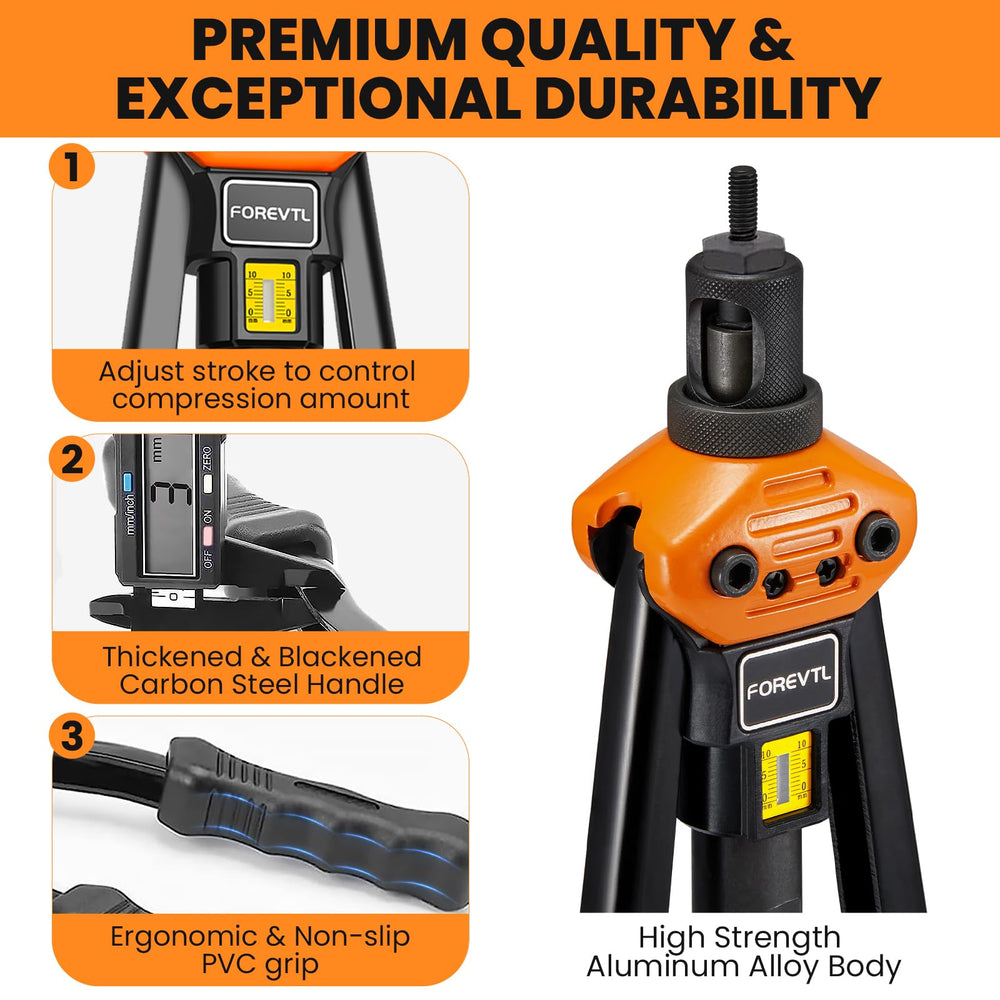 FOREVTL included wrench for quick nutsert installation adjustments.