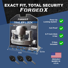 FORGEDX full coverage design protects hitch from tampering