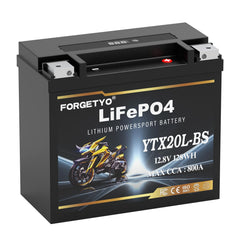 Forgetyo YTX20L-BS battery dimensions for compact motorcycle and ATV fit
