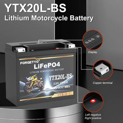 Forgetyo YTX20L-BS replaces lead-acid with lighter, maintenance-free design