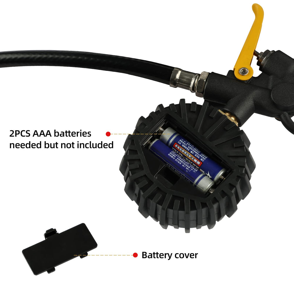 FORNAX dual-foot air chuck improves access in tight areas.