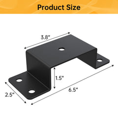 Eight-pack FOROIRON stake pocket brackets ready for installation