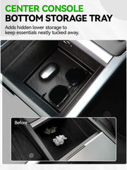 Foronetry lower storage tray helps separate gear and reduce clutter.