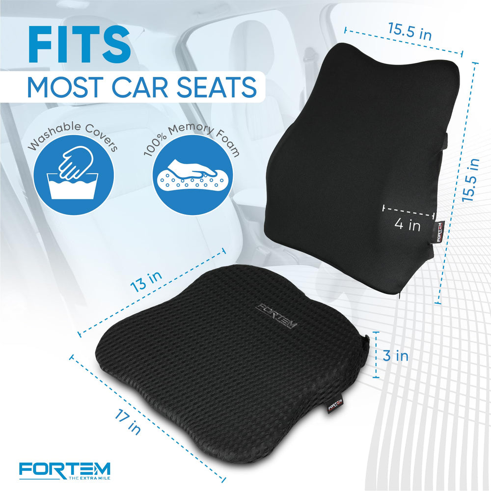 Fortem back-support pillow memory-foam provides lumbar support