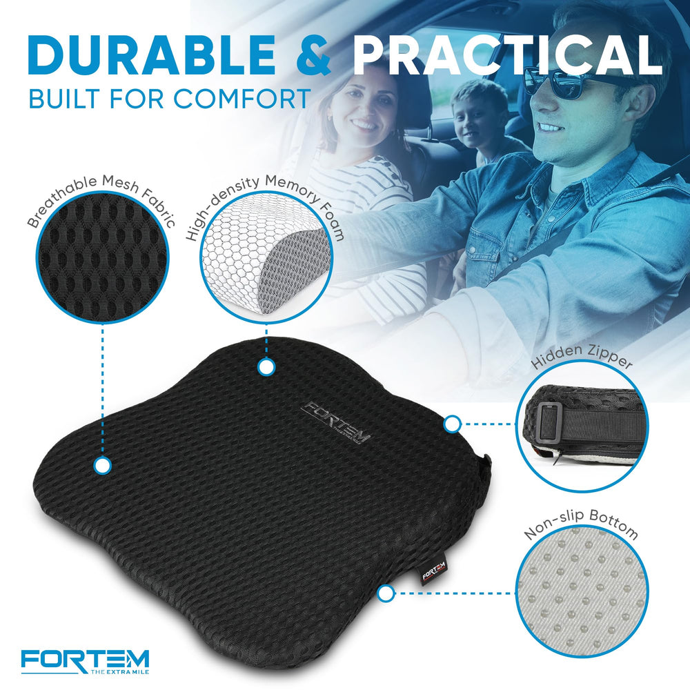 Fortem breathable mesh cover enhances airflow for cooling