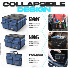 FORTEM secure straps hold the trunk organiser steady during groceries and trips.