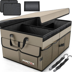 FORTEM trunk organizer interlocking buckles linking multiple units