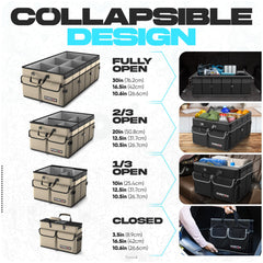 FORTEM Trunk Organizer has mesh pockets for small items