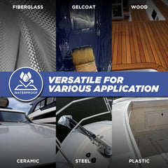 FORTIVO 5200 Marine Sealant sealed hull joint delivers long-lasting water resistance.