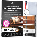 FORTIVO brown vinyl repair kit bottle and tools for quick touch ups